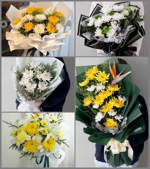 广东揭阳市普宁市大南山街道灰寨村白事花束代送
